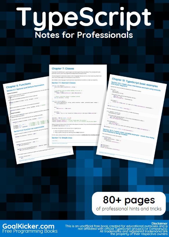 Ingebook Europa - TYPESCRIPT - Notes for Professionals
